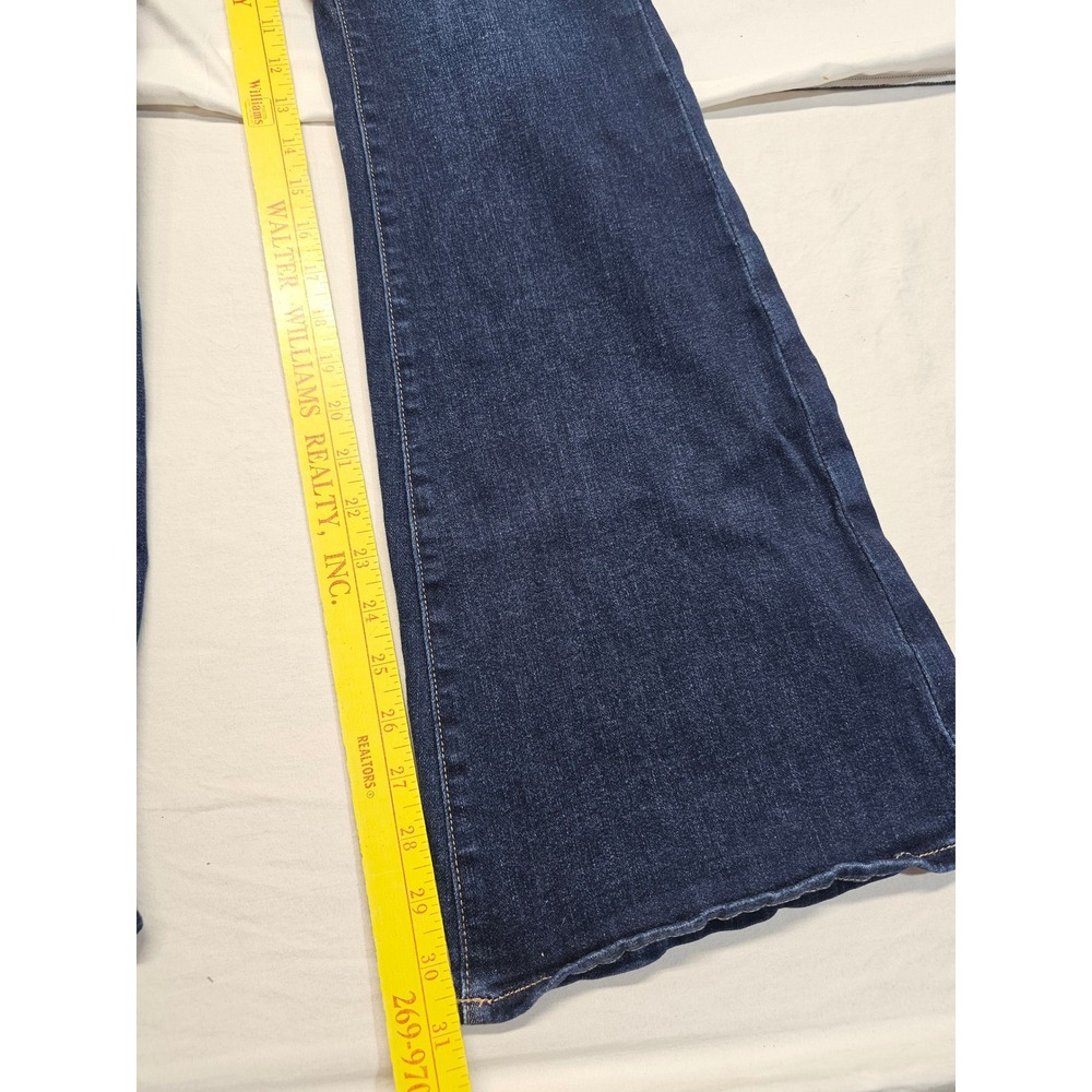American Eagle Next Level Stretch Dark Wash Flare Jeans Juniors Size 10 - Picture 5 of 9